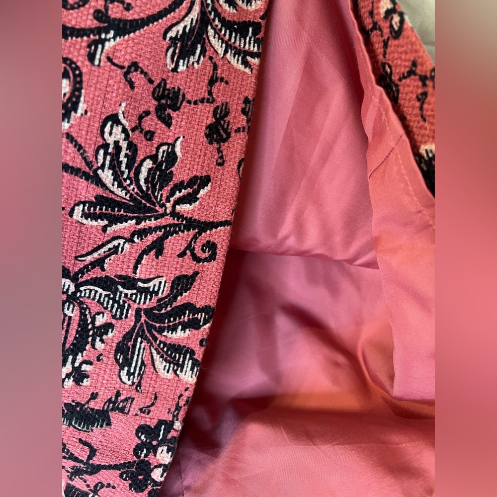 NWOT Loft Skirt 4P fully lined pink and black mini - Picture 4 of 4